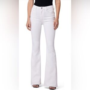 HUDSON Women's Holly High Rise Flare White Jean Size 26 & 27
